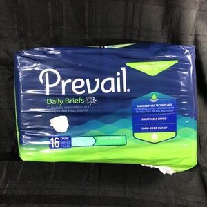 Prevail Daily Adult Incontinence Briefs with Tabs, Maximum Absorbency. 1 pack